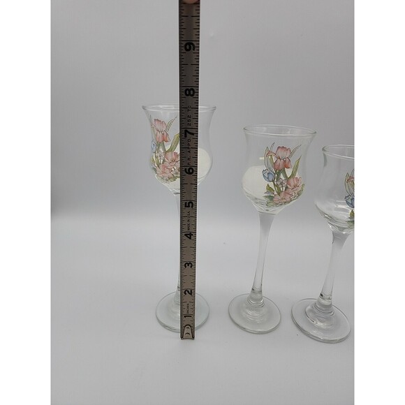 LE Smith Elegance 3 Ppc Candlestick Set #86944D w/box Spring Flowers Votives - Picture 8 of 12